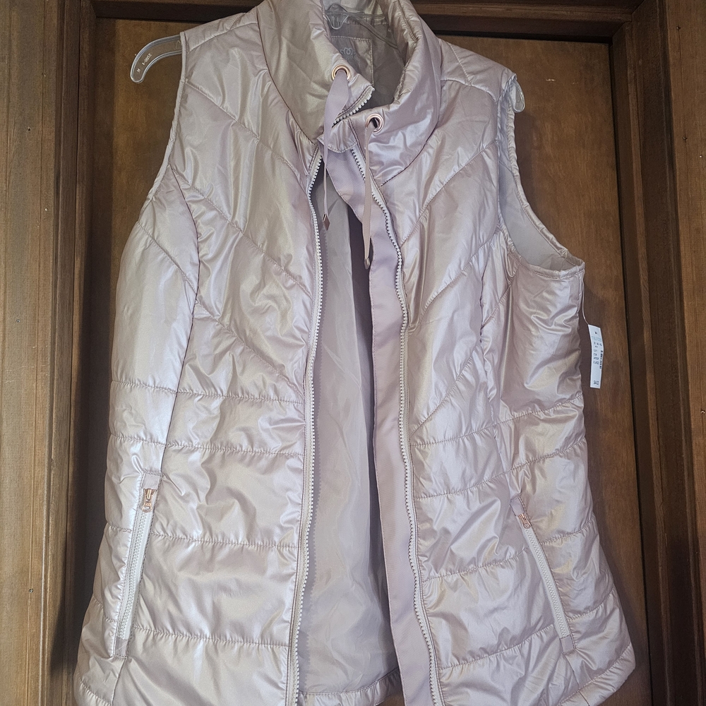 Maurices Blush Quilted Vest Nwt